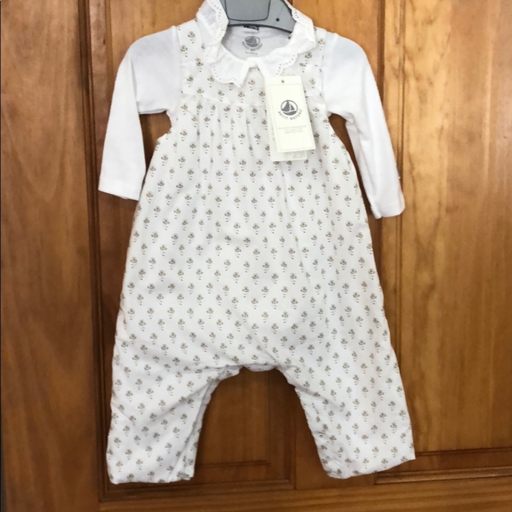 NWT Petite bateau floral onesie 3m/60cm
